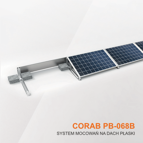 Corab PB-068b system mocowania dachy płaskie