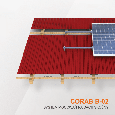 Corab B-02 system mocowania dachy skośne