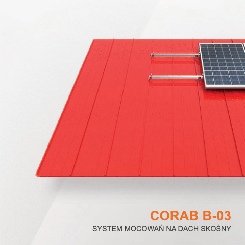Corab B-03 system mocowania dachy skośne