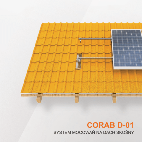 Corab D-01 system mocowania dachy skośne