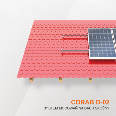 Corab D-02 system mocowania dachy skośne