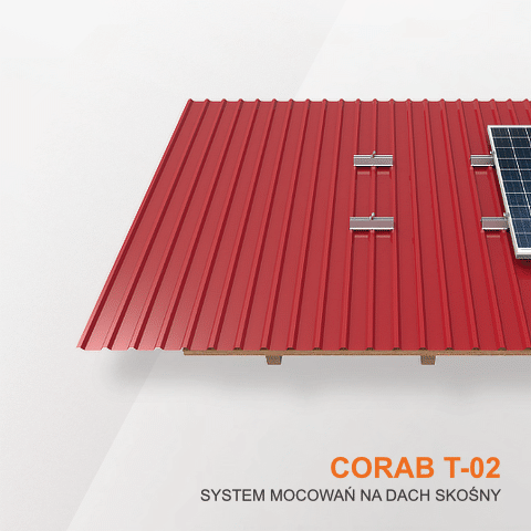 Corab T-02 system mocowania dachy skośne
